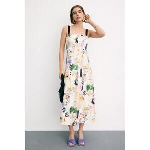 Marie Oliver Multicolored Dixon Dress Size 2 with Hole & Stains